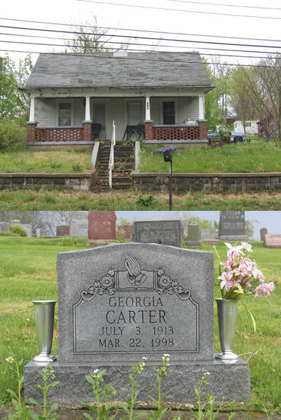 File:G Carter home and grave.jpg